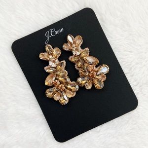 J CREW | Crystal Fabric-Backed Earrings